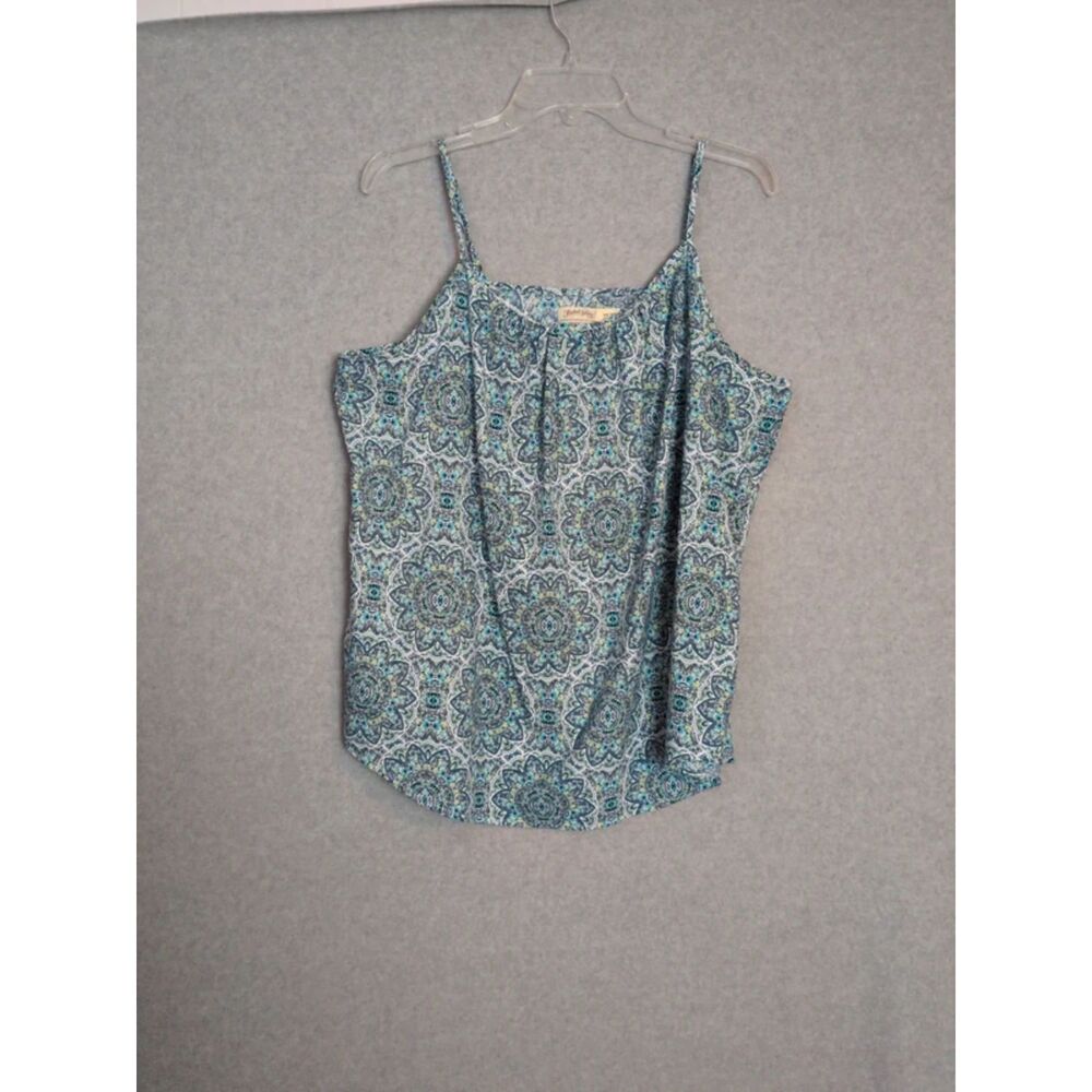 Faded Glory Blue Mandala Polyester Tank XXL